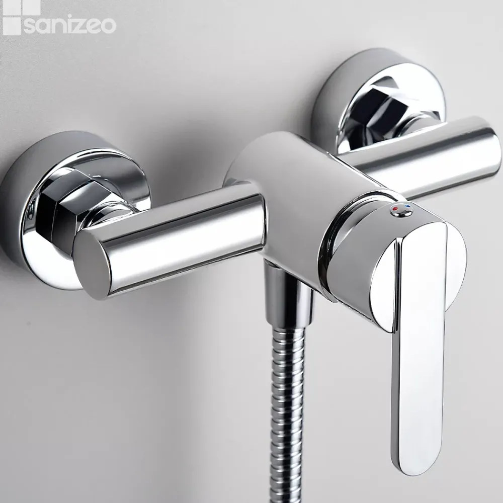 Imex Mitigeur de Douche Anti-Calcaire en Niquel Brossé MONZA BDM039-5NQ