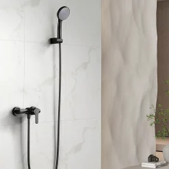 Colonne De Douche Mécanique|Imex Mitigeur de Douche anti-calcaire Noir Mat ROMA BDR001-5NG