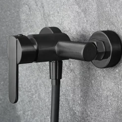 Colonne De Douche Mécanique|Imex Mitigeur de Douche anti-calcaire Noir Mat ROMA BDR001-5NG