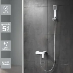 Imex Mitigeur de Douche anti-calcaire Chrome PISA BDP048-5