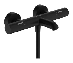 Hansgrohe Mitigeur de douche et baignoire thermostatique noir mat Ecostat Life