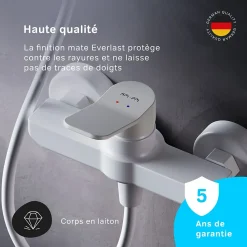 Am.Pm Europe Mitigeur de douche mécanique Robinet Salle de Bain Blanc, FXA20033 X-Joy AM.PM