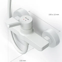 Am.Pm Europe Mitigeur de douche mécanique Robinet Salle de Bain Blanc, FXB20033 X-Joy S AM.PM