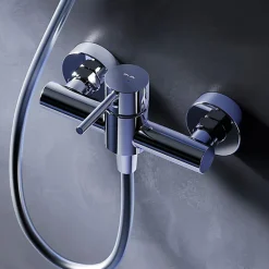 Robinet De Douche|Am.Pm Europe Mitigeur de douche mécanique Robinet Salle de Bain Chromé, FPA20000 Spike AM.PM