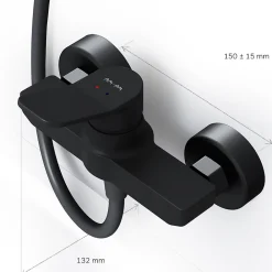 Am.Pm Europe Mitigeur de douche mécanique Robinet Salle de Bain Noir Mat, FXA20022 X-Joy AM.PM