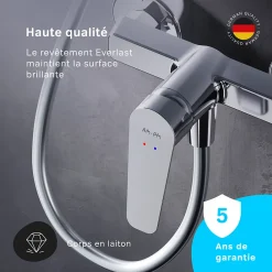 Robinet De Douche|Am.Pm Europe Mitigeur de douche mécanique Robinet Salle de Bain Chromé, FTA20000 Hit AM.PM