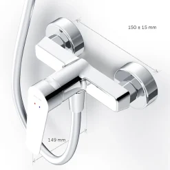 Robinet De Douche|Am.Pm Europe Mitigeur de douche mécanique Robinet Salle de Bain Chromé, FTA20000 Hit AM.PM