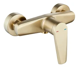 Robinet De Douche|Edouard Rousseau Mitigeur de douche mécanique laiton brossé Gloss
