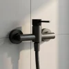 Robinet De Douche|GoodHome Mitigeur de douche mécanique noir mat, Owens