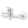 Robinet De Douche| Mitigeur de douche mécanique entraxe 150 mm Arborg en laiton chromé