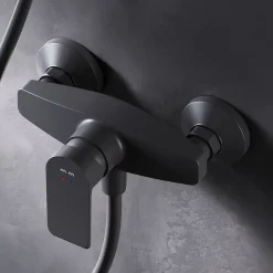 Robinet De Douche|Am.Pm Europe Mitigeur de douche mécanique Robinet de douche Noir, Flash FNA20022 AM.PM