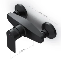 Robinet De Douche|Am.Pm Europe Mitigeur de douche mécanique Robinet de douche Noir, Flash FNA20022 AM.PM