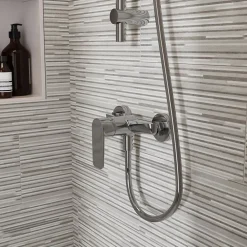 Robinet De Douche|GoodHome Mitigeur de douche mécanique, chrome, NF, Aisai