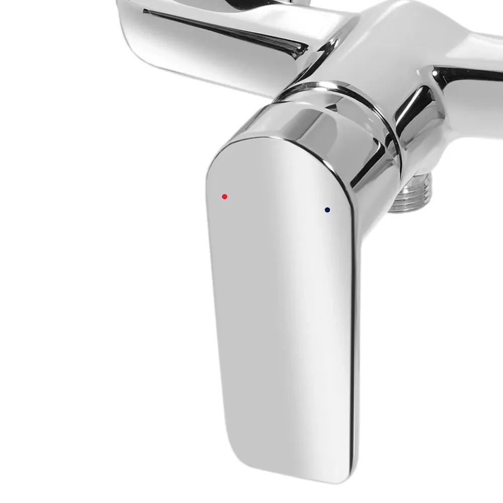 Robinet De Douche|GoodHome Mitigeur de douche mécanique, chrome, NF, Aisai