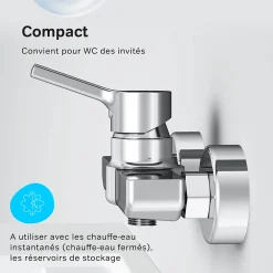 Am.Pm Europe Mitigeur de douche mécanique Robinet Salle de Bain Chromé, FXB20000 X-Joy S AM.PM