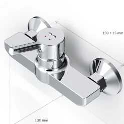 Am.Pm Europe Mitigeur de douche mécanique Robinet Salle de Bain Chromé, FXB20000 X-Joy S AM.PM
