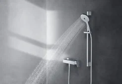 Duravit Mitigeur de douche monocommande Chrome - apparent - 1 sortie - 27,9x10,5x9,8cm - Manhattan