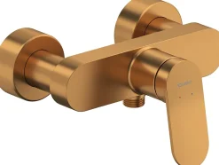 Duravit Mitigeur de douche monocommande Bronze brossé - apparent - 1 sortie - 21,6x16,5x11,3 - Wave