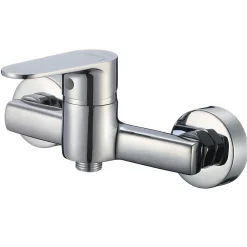 Robinet De Douche|Saniverre Mitigeur de douche mural NERO chromé -