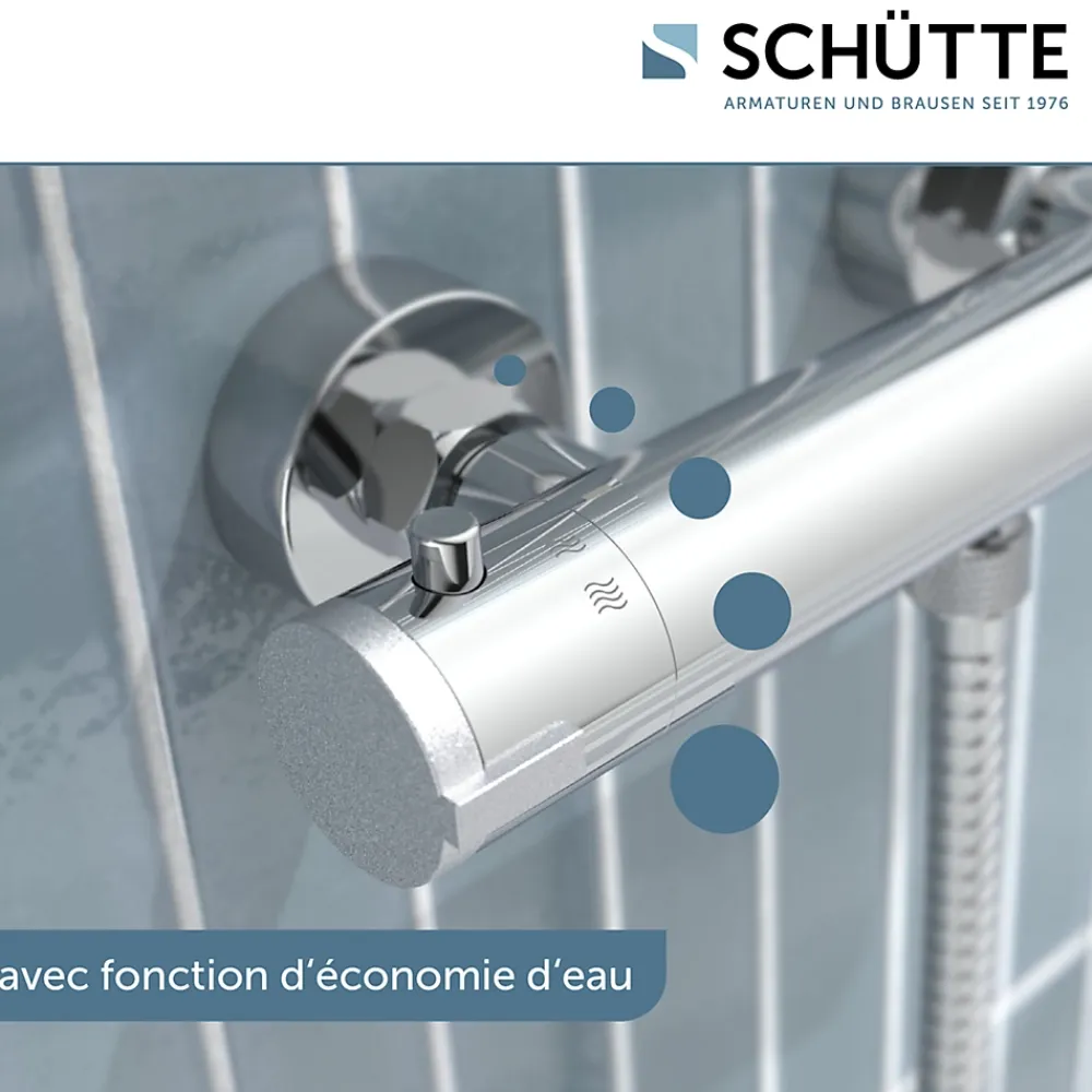 Schütte Mitigeur de douche thermostatique LONDON chromé