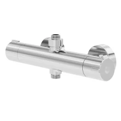 Robinet De Douche|GoodHome Mitigeur de douche thermostatique, chrome, Rannell