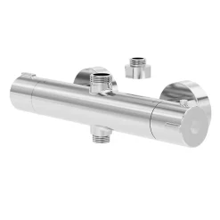 Robinet De Douche|GoodHome Mitigeur de douche thermostatique, chrome, Rannell