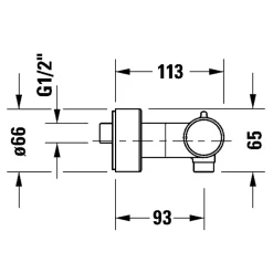 Robinet De Douche|Duravit Mitigeur de douche thermostatique 1000 doré poli