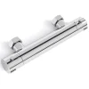Lomazoo Mitigeur de douche thermostatique chromé - Entraxe 15 cm - avec bouton de sécurité 38C