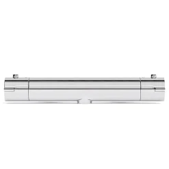 Lomazoo Mitigeur de douche thermostatique chromé - Entraxe 15 cm - avec bouton de sécurité 38C