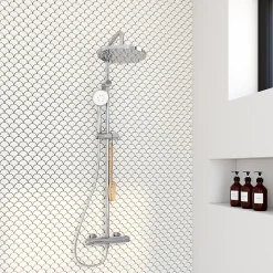 Edouard Rousseau Mitigeur de douche thermostatique chromé Breva