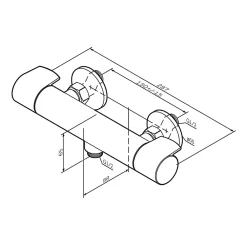 Robinet De Douche|Am.Pm Europe Mitigeur de douche thermostatique Robinet salle de bain, Doré FXA40099 X-Joy AM.PM