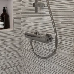 GoodHome Mitigeur de douche thermostatique, chrome, Myra