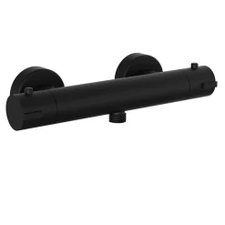 Kramer Mitigeur de douche thermostatique mural, noir mat, Colors