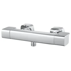 Robinet De Douche|GoodHome Mitigeur de douche thermostatique chromé Teesta