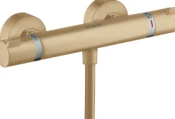 Robinet De Douche|Hansgrohe Mitigeur de douche thermostatique bronze brossé, Ecostat Comfort