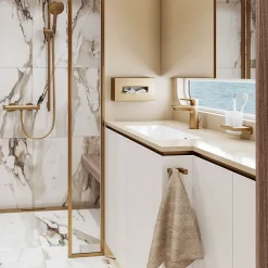 Robinet De Douche|Hansgrohe Mitigeur de douche thermostatique bronze brossé, Ecostat Comfort