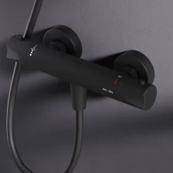 Robinet De Douche|Am.Pm Europe Mitigeur de douche thermostatique Robinet salle de bain, Noir FTA40022 Hit AM.PM