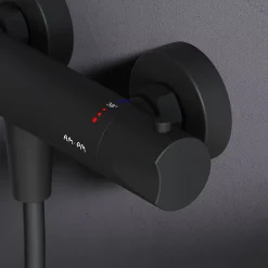 Robinet De Douche|Am.Pm Europe Mitigeur de douche thermostatique Robinet salle de bain, Noir FTA40022 Hit AM.PM