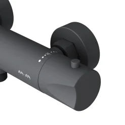 Robinet De Douche|Am.Pm Europe Mitigeur de douche thermostatique Robinet salle de bain, Noir FTA40022 Hit AM.PM