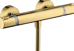 Hansgrohe Mitigeur de douche thermostatique doré poli, Ecostat Comfort