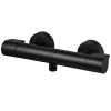 GoodHome Mitigeur de douche thermostatique noir Cavally