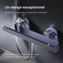 Robinet De Douche|Am.Pm Europe Mitigeur de douche thermostatique Robinet salle de bain, Chromé FNA40000 Flash AM.PM