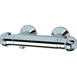 Robinet De Douche|Roca Mitigeur de douche thermostatique mural POLO chromé - - WM3140T3ZC0C300