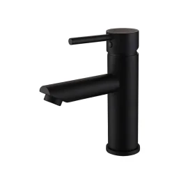 Kroos Mitigeur de lavabo à bec court Noir