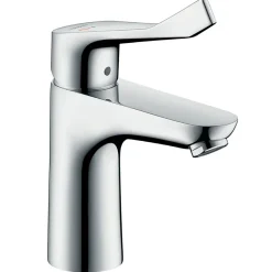 Hansgrohe Mitigeur de lavabo 100 CH3 CoolStart avec poignée extra longue, chrome, Focus