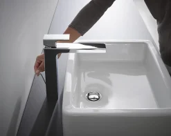 Robinet Lavabo Et Vasque|Hansgrohe Mitigeur de lavabo 190 Vernis Shape chromé