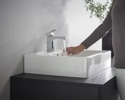 Robinet Lavabo Et Vasque|Hansgrohe Mitigeur de lavabo 100 Vernis Shape chromé