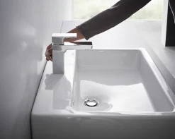 Robinet Lavabo Et Vasque|Hansgrohe Mitigeur de lavabo 100 Vernis Shape chromé