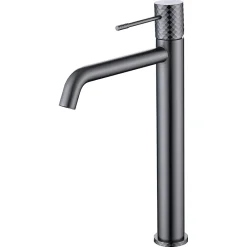 Robinet Lavabo Et Vasque|Imex Mitigeur de Lavabo Anti-Calcaire Bec Haut Black Gun Métal GENOVA BDG053-3BGM