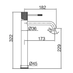 Robinet Lavabo Et Vasque|Imex Mitigeur de Lavabo Anti-Calcaire Bec Haut Black Gun Métal GENOVA BDG053-3BGM